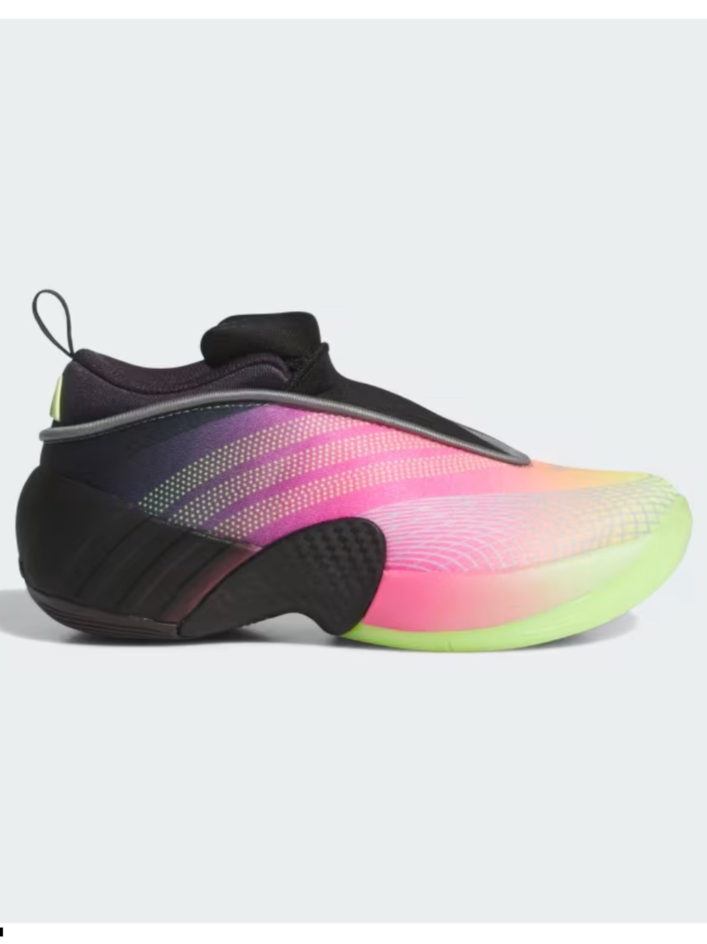 adidas D.O.N issue Neon Gradient Slip-On Sneakers Black Neon Yellow-Pink size 9